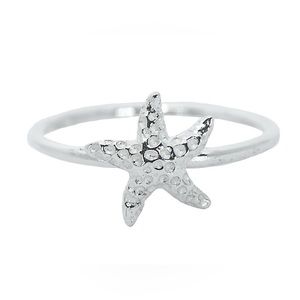 Pura Vida Starfish Ring Sterling Silver - Size 7